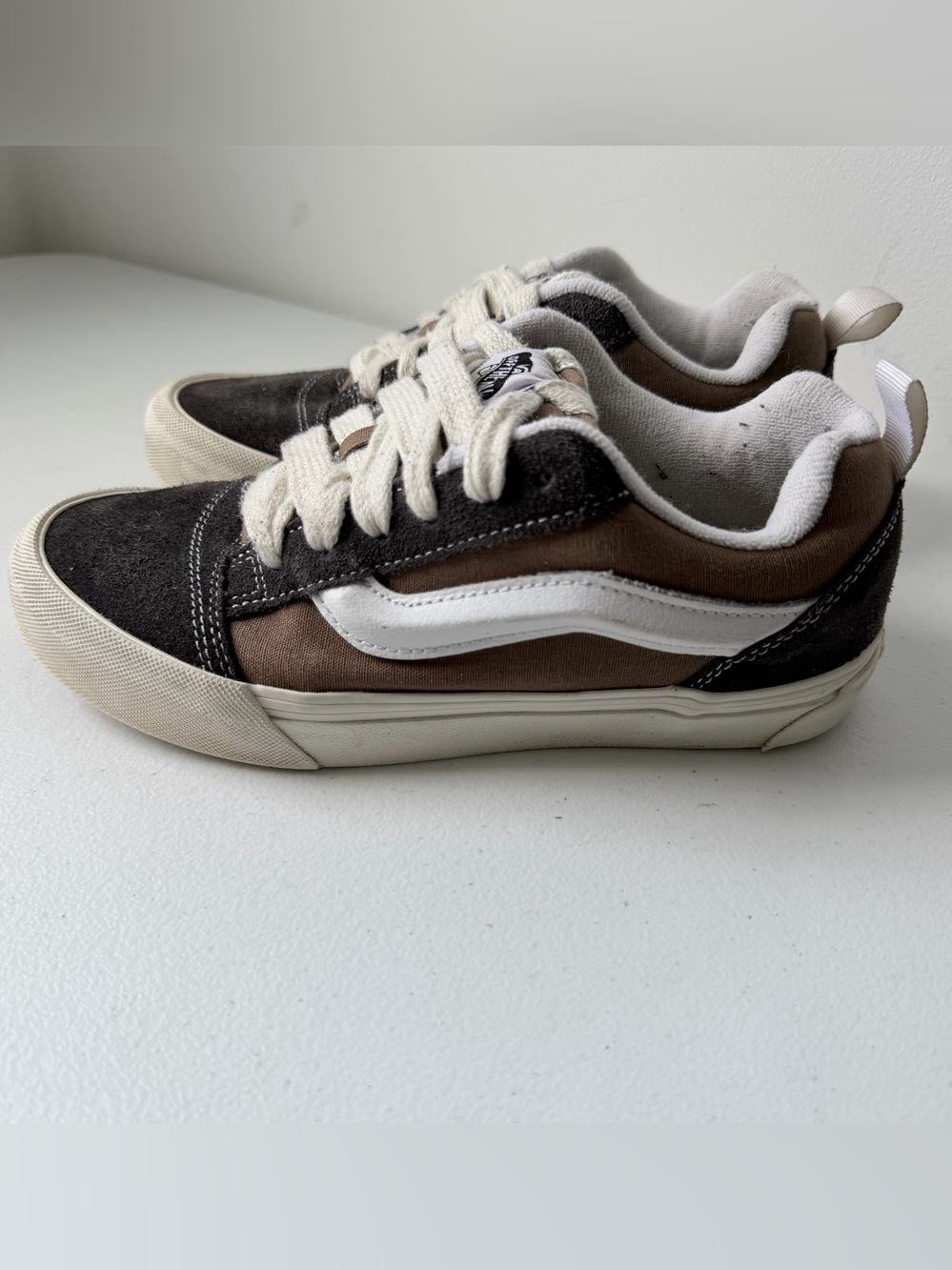 VANS Knu Skool Black/Brown 90's Lifestyle Retro Chunky Men's 5.5 Womens 7
